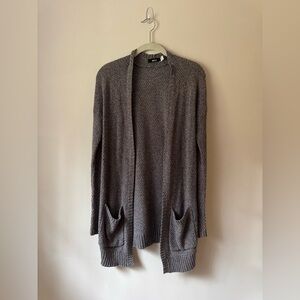 BDG Charcoal Open-Front Cardigan